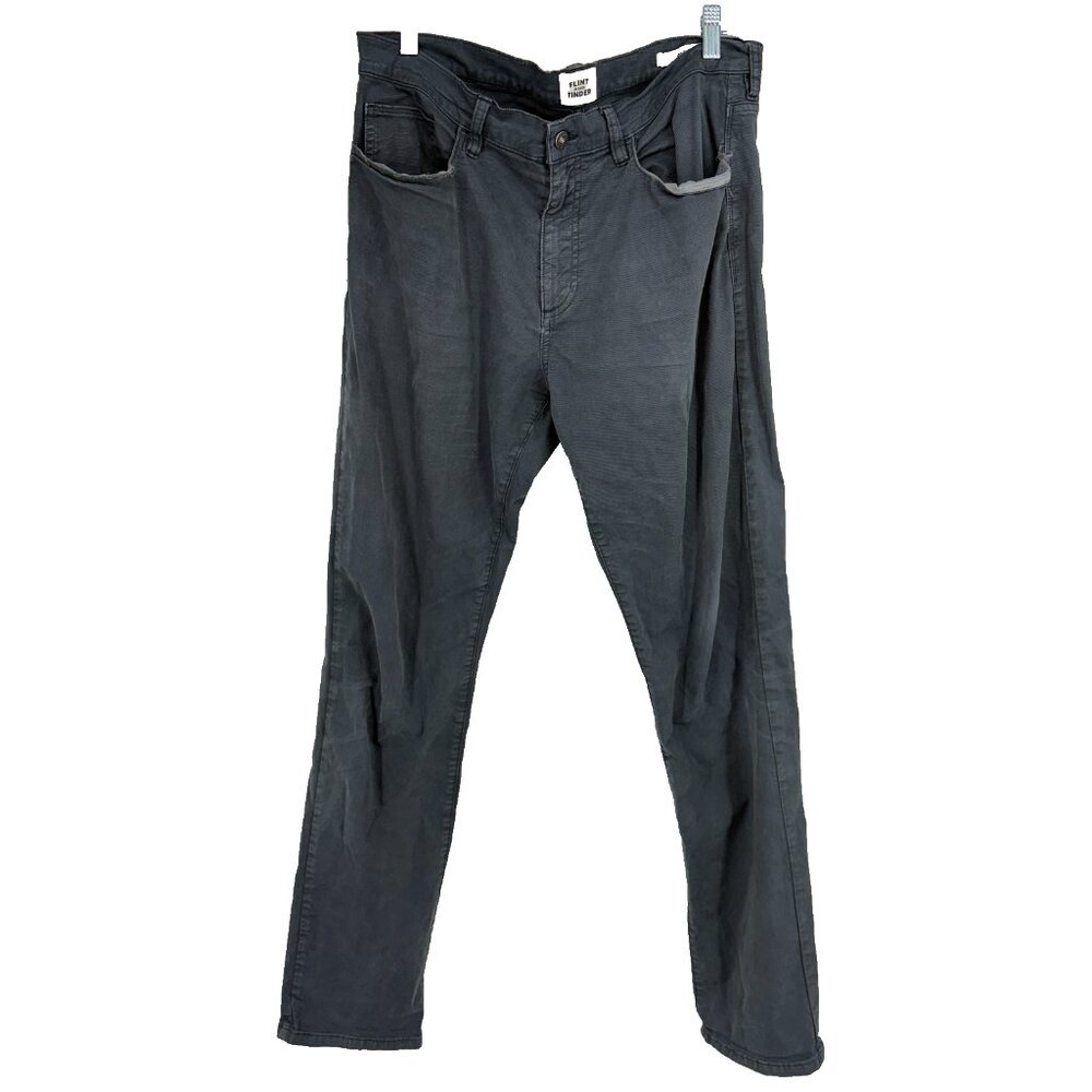 Flint and Tinder Men 34x34 Chino Pant Khaki Slim Straight Leg Everyday Casual
